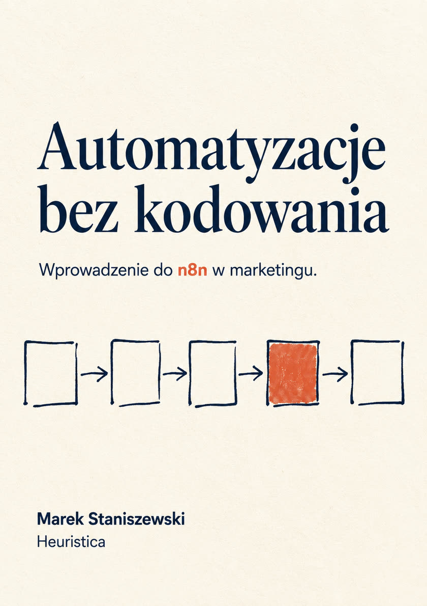 Okładka: Automatyzacje bez kodowania. Wprowadzenie do n8n w marketingu